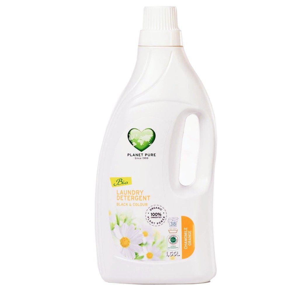 Detergent pentru rufe negre si colorate - musetel si portocale ECO Planet Pure - 1.55 litri